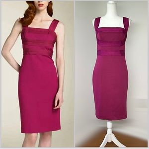 Robert Rodriguez‎ Double Knit Strap Bodycon Dress Size 6 in Magenta